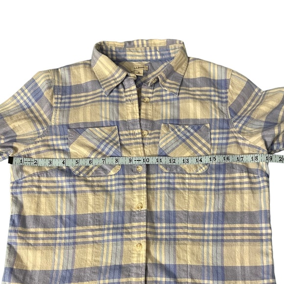 L.L. Bean flannel Scotch Plaid Button Down shirt Size XS - Picture 5 of 11